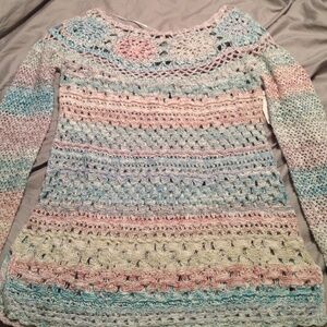Free People multicolor sweater L NWOT